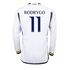 Real Madrid Rodrygo Goes #11 Replika Hjemmebanetrøje 2023-24 Langærmet
